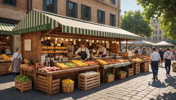 Le marché gourmand met l'eau à la bouche