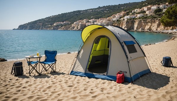 Camping en accès direct à la plage sur la méditerranée